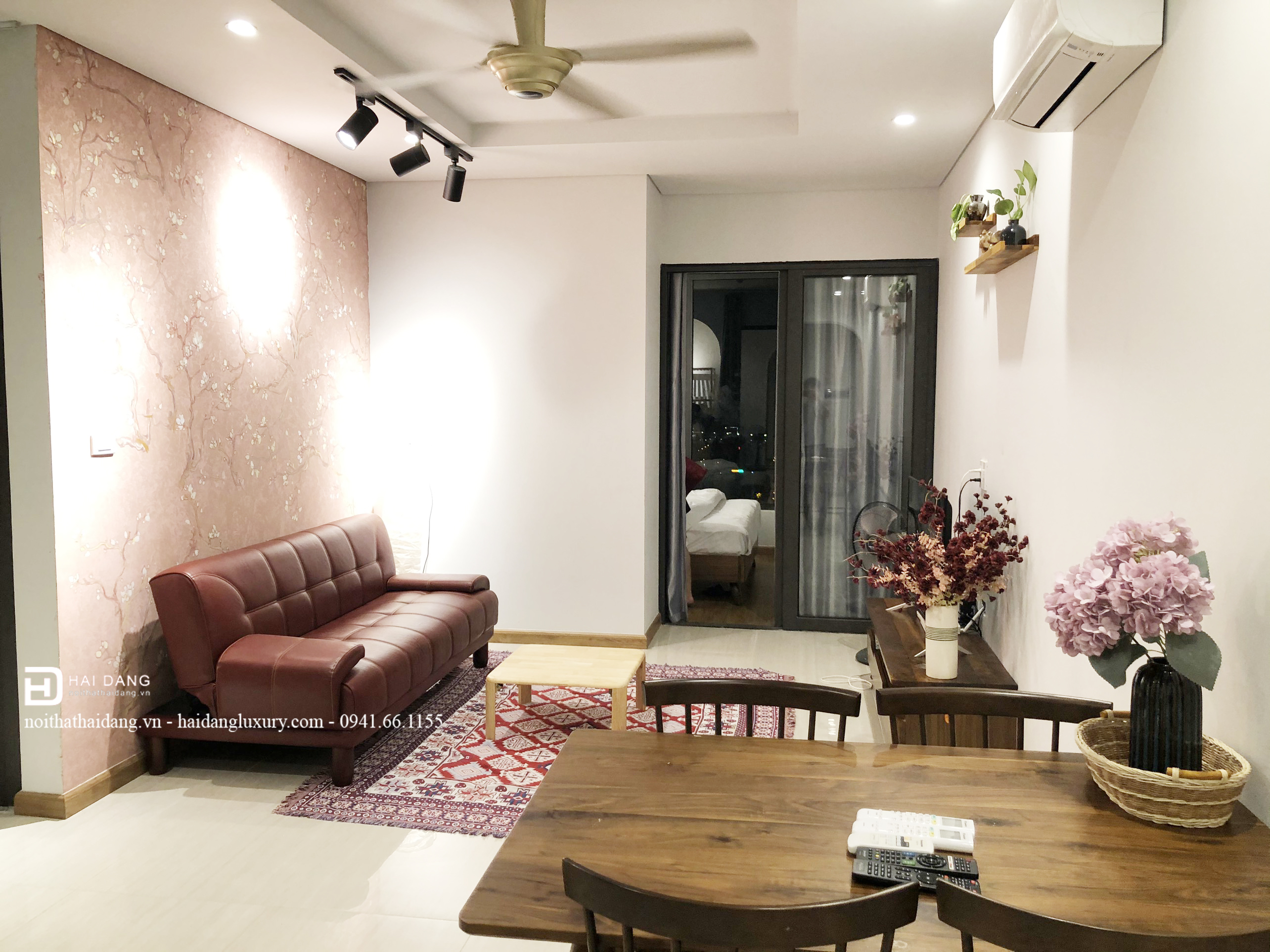 Nội thất phòng khách home stay tại chung cư Green Bay Garden Hạ Long