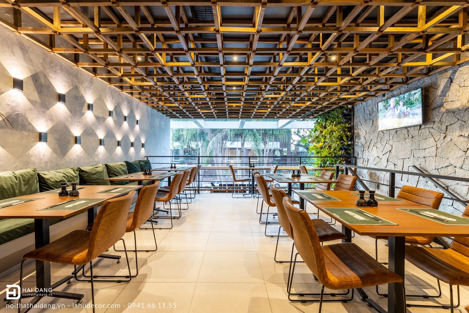 HAI DANG thiết kế và thi công trọn gói nội thất nhà hàng độc và lạ
