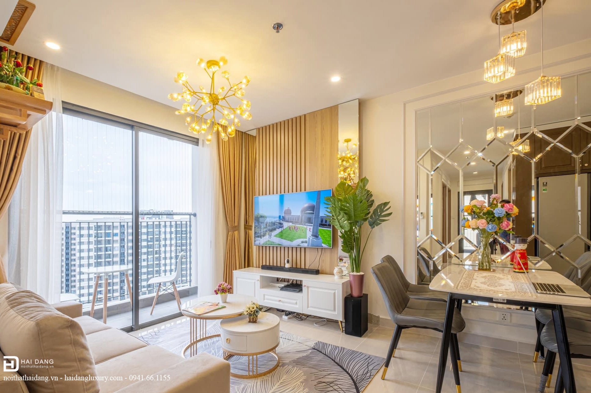 Công trình thiết kế và thi công căn hộ chung cư Vinhomes Smart City 2PN