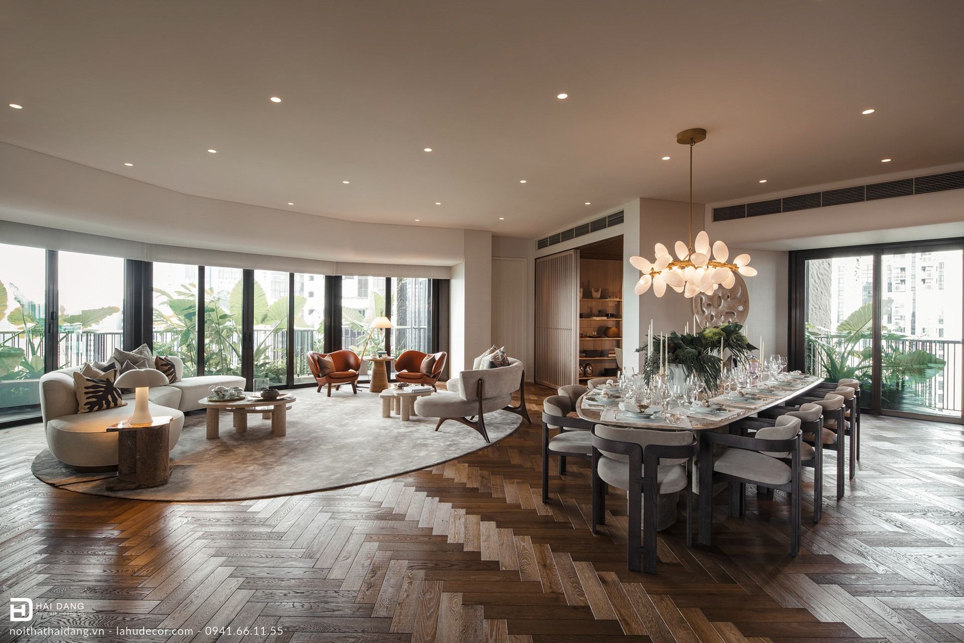 Nội thất nhà đất hiện đại 120m2